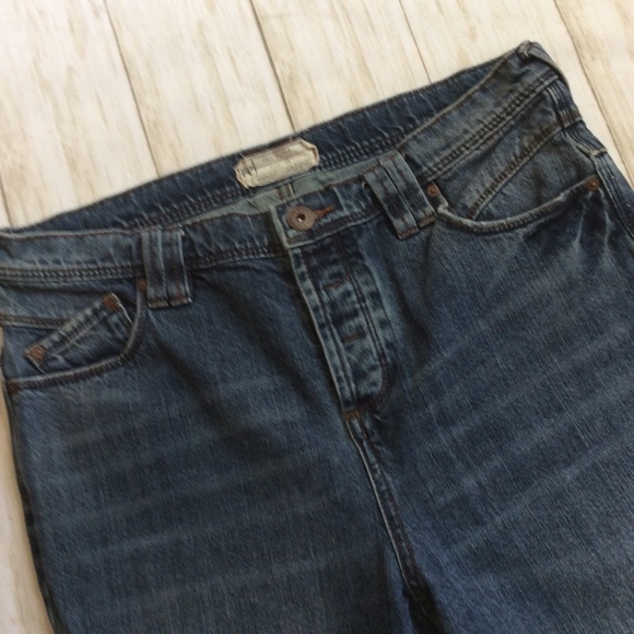 💚Free People button fly patchwork jeans - Picture 4 of 6